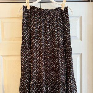 Madewell Floral Tiered Maxi Skirt